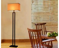 Lampadaire oriental moderne pour le salon lampadaire étude rétro américaine avec ombre de tissu E27 * 1, 1