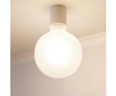 ledscom.de E27 LED Globe Ampoule Filament Mate G125 (12,5cm Kopfdurchmesser) 6W =59W Blanche-Chaude (2700K) 780lm A++, 2 pcs