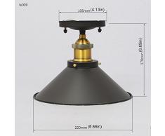 E27 Vintage Plafonnier Suspension Luminaire Metal Antique Eclairage de Plafond Retro Suspensions Luminaire Plafond Lustre Lampe de Plafond Plafonniers Lustres Lampe Industriel Vintage Suspensions Luminaire