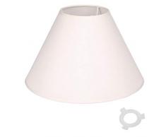 Paris Prix - Abat-jour Coniquecherpa 20cm Ivoire