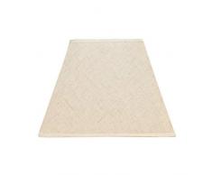 FABBD Abat-Jour en Lin Carré, 100% Pure Lampe à Main Pièces Abats-Jour de Lampe en Tissu pour Lustre Applique T ype de Bougeoir, Beige, Blanc, Marron (Araignée. 13CM-45CM),Blanc,16CM×28CM