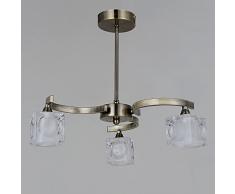 natsen® Lampes de plafond LED Lustre Leuchten Lampe Couloir lampe suspension en verre t3818j Blanc chaud G9
