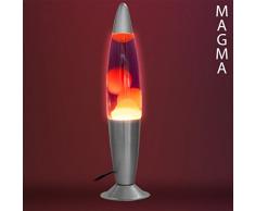 Eurowebb Lampe à Lave Magma fusée Bleu
