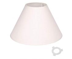 Paris Prix - Abat-jour Coniquecherpa 25cm Ivoire