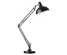 Fusion Living Surdimensionné noir métal réglable industriel lampadaire