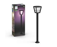 Philips Hue White & Color Ambiance ECONIC Potelet - Noir