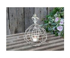 Chic Antique - Lanterne Fleur de lys Lily Couleur crème Antique