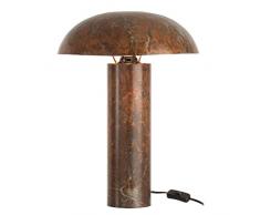 Jolipa - Lampe Champignon Fer Marron Vieilli Large