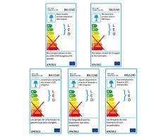 B.K.Licht plafonnier design carré, platine LED 18W, éclairage plafond ultra-plat: 28mm, applique modern blanc-argenté, 2400Lm, lumière blanche neutre 4.000K, 293x293mm