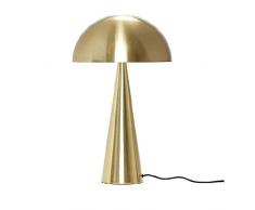 HÜBSCH - Lampe de table design métal doré forme champignon Hübsch D 35 cm