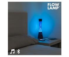 bitblin Flow Lamp Lampe de lave Bluetooth avec haut-parleurs, Bleu, 12Â x 12Â x 40Â cm