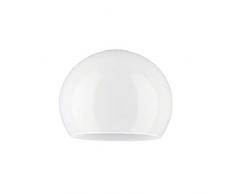 12.5cm diamètre Verre Blanc Sphériques Abat-jour Suspendu. Circonférence: 39cm, Petit trou (haut): 3.1cm dia., Grand trou: 9cm dia. [éclairage lumière ballon rond sphère remplacement lustre globe]