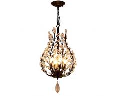 Lightinthebox Lustre Contemporain Traditionnel/Classique Rustique Retro Rétro Lanterne Laiton Antique Fonctionnalité for Cristal Style mini Métal