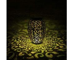 Lanterne Solaire, Tomshine LED Lampe lanterne extérieure, Etanche IP44, Sans fil Rechargeable pour Garden Patio Courtyard Extérieur