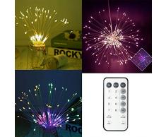 Gledto Guirlande Lumineuse Lampe Pendentif Boule Explosé Solaires Lumières 300 LED avec Télécommande pour Jardin Maison Chambre Mariage Halloween Noël Eclairage de Fée RGB