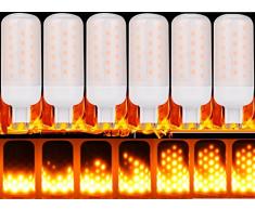 LED Effet Flamme Feu Ampoules 3 W 1300 K, créative lampes datmosphère flimmernden Emulation, Vintage ampoules décoratives, Simulation gaz naturel Feu Dans lOuragan Lanterne antique