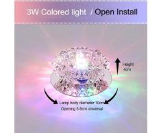Spots muraux Spot Plafonnier spots de plafond Downlight Crystal Bedroom Living Room Ceiling Light Recessed Spotligh Led 3W Ceiling Light Fixture Lighting Chandelier Spot Ceiling +Light-01