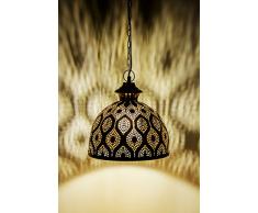 Lampe Suspension Luminaire marocaine Afzal -2-32cm Or E27 Douille | Plafonnier Lustre de Salon marocain oriental | Lanterne électrique indienne Vintage design décoration de maison orientale arabe
