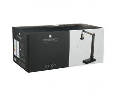 Grande lampe à poser avec abat jour en verre - Originale, Ajustable et Rétractable