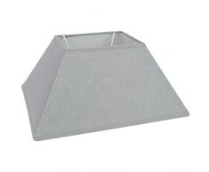 Abat-jour rectangulaire gris 30 x 14 x 15 cm