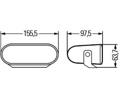 HELLA 1FA 008 284-011 Halogène Projecteur longue portée, Gauche ou Droite