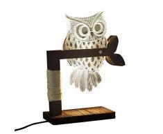 CITTATREND LED Lampe de Chevet Dimmable Veilleuse Table Lumière dAmbiance Lignes Tridimensionnelles Stéréo Chouette Hibou Déco Créative Noël Cadeau pour Maison Chambre Enfants Bébés