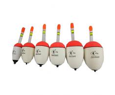 ACAMPTAR Version Améliorée Eva Flotteur de Pêche 10G / 20G / 30G / 40G / 50G / 60G Nuit de Bobber Batons Lumineux Pot à Ventre Pêche du Ventre Outil de Pêche