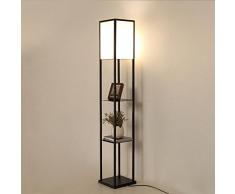 oriental moderne lampadaire LED salon simple, lampe de sol vertical créatif