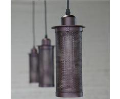 Rétro industrielle Chandelier Montage Pendant Lamp Shade restaurant Décor Abat-jour (E27 Vissez la base de la lampe, JUSTE Abat-jour, à l'exclusion Ampoules)