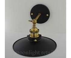 Lampe murale en métal Industriel Rétro Applique murale Applique murale rustique en laiton vintage