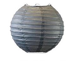 Matissa - Suspension/boule japonaise en papier pour mariage, anniversaire ou fête - 10/15/20/25/30/35/40 cm, gris, 8(20CM)