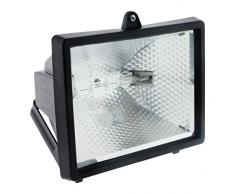 Projecteur halogène 400W Noir sans détecteur - IP54 CE