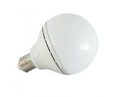 Vision-EL 77433B Ampoule LED E27 Globe 15W 3000°K, Aluminium/PC + Verre, 15 W, Dépoli