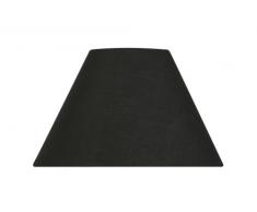 Oaks Lighting Abat-jour conique en coton Noir 25,4 cm