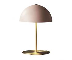 Lampe De Table Minimaliste Nordique, Abat-Jour en Métal en Forme De Champignon Lampes De Bureau Corps De Lampe en Métal Salon Lampe De Chevet De Chambre-20 Pouces De Haut