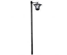 MOOUK LED Jardin Lumières Lampe Poste Solaire Alimenté Lanterne Chemin Allées Passerelle Extérieur Suspendu Lampadaire - As Image Show, 1pc