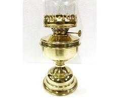 Antique Lampe de Style Vintage Lanterne à Huile d'ouragan DE 38,1 cm dans Une Maison décorative en Laiton doré Brillant