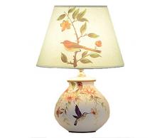 Lampe de table Lampe en porcelaine - grande lampe de table orientale en céramique - salon et chambre à coucher chinois Lampe de table à économie dénergie