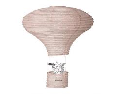 Bloomingville Abat-Jour Suspension Lanterne Chambre Enfant en Papier Rose