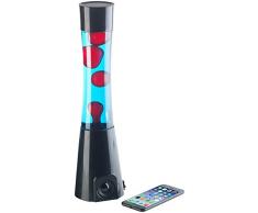 Lampe à lave avec haut-parleur et bluetooth - Rouge / Bleu [Lunartec]