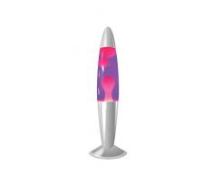 ibuyer - Lampes Lava 16 pouces rétro française de relaxation, lampe de mouvement avec paillettes (rose cire violet)