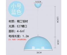 NZJSY Moderne Mode Lampe Murale lampe murale interieur Abat-jour personnalité lustre créatif maternelle maternelle classe formation école simple moderne couleur semi-circulaire abat-jour - bleu ciel