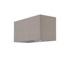 Endon CASSIER rectangulaire taupe premium soie abat-jour Medium 40W E27/B22 GLS abat-jour 420mm largeur x 180mm longeur x 205mm hauteur