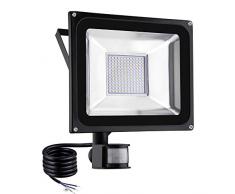 2PCS Lampe extérieure du projecteur SMD de 100W LED avec Le détecteur de Mouvement