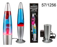 OOTB 57/1256 Lampe Fusée Mouvante, Plastique, 0.0001 W, Rouge/Bleu, 9.4 x 9.3000000000000007 x 45.5 cm