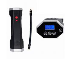 Gonfleur de pneu de voiture 14V rechargeable de voiture sans fil gonflable pompe lampe de poche portable vélo Pompes à air électrique gonfleur de pneu ( Couleur : Noir , Taille : Taille unique )