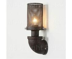Tuyau industriel en maille Lampe murale Applique murale Applique murale rustique rétro vintage Light