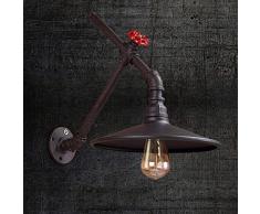 Rétro Lampe Industrielle Salon Chambre Couloir Café Loft Bar Tuyau Mur Lampe