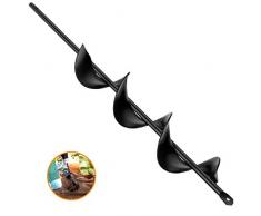 6.6x42cm jardin auger foret jardin post hole digger avec non-slip hex entraînement usine fleur ampoule spirale bedding mèche cultivateur du sol à la main