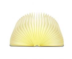 Lixada lampe livre,500 Lumens Pliante en Forme de Livre avec 2500mAh Batterie Lithium Lampe de chevet Veilleuse lumières Lampes dambiance Dimension: 21.5 * 17.0 * 2.5cm (Grande taille)